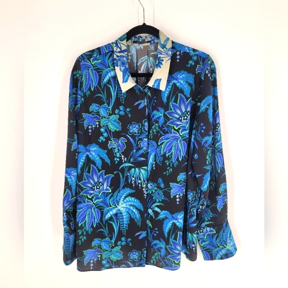 Kobi Halperin Khloe Button Down Blouse size XXL - Picture 2 of 6